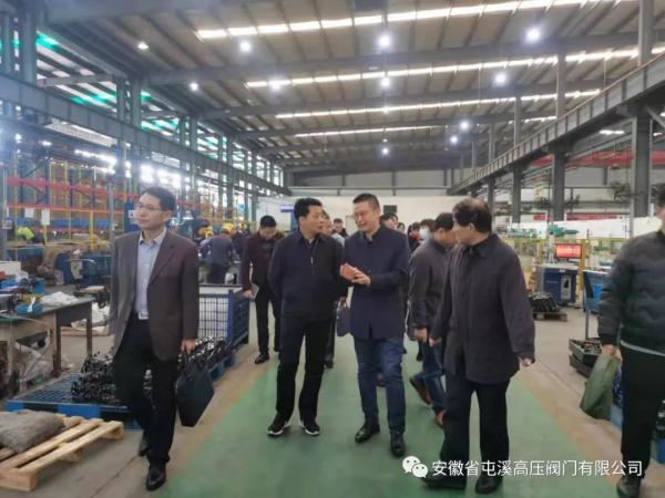 安徽省“四送一服”工作組來(lái)屯溪高壓閥門走訪調(diào)研